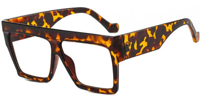 Fashion Designer Oversized Square Reading Glasses Women Men Large Frame Lady Elegant Eyeglasses Clear Anti Blue Light Vision +2
