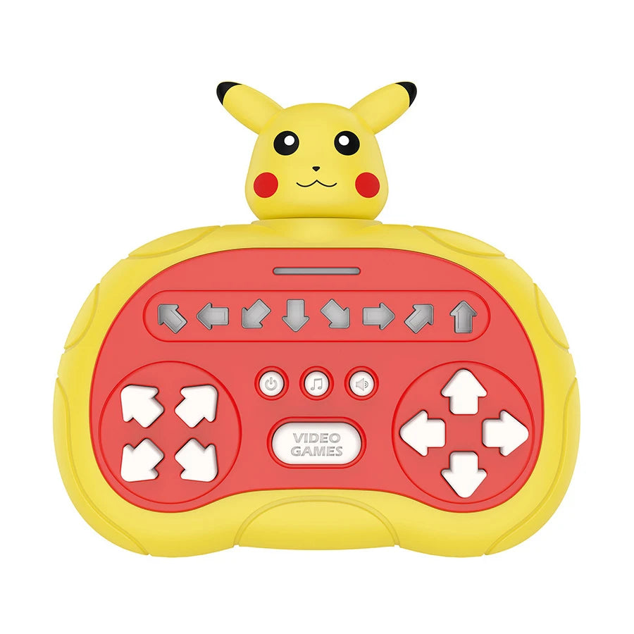 Quick Push Game Pop Up Fidget Bubble Electronic Pop it Pro Game Pikachu Stitch Spider Man  Light AntiStress Toys For Kids Gift