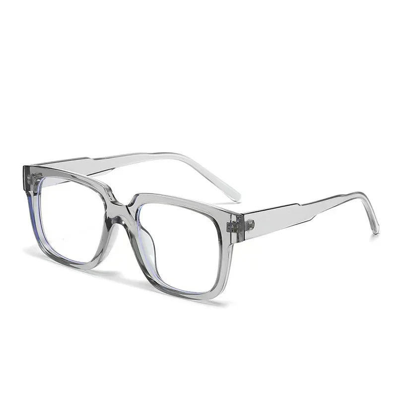 New Simple Spectacles Frame Men Women Ultralight Square Frame Anti Blue Light Transparent Lens Optical Eyeglasses