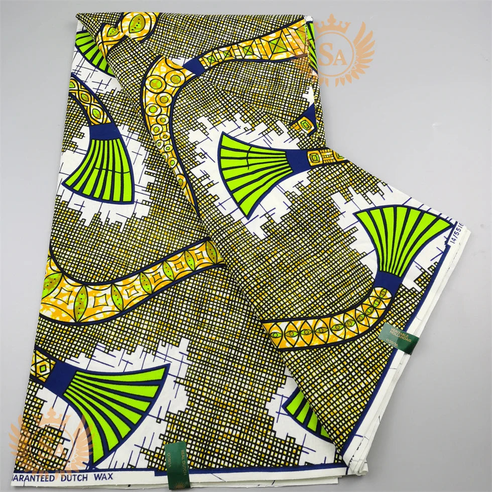 2024 New Hot Sale African Wax Veritable Wax Guaranteed Real High Quality wax print fabric Pagne African Ankara abc