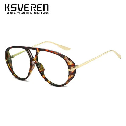 KSVEREN Women Anti Blue Light Reading Glasses Men Fashion Prescription Glasses Optical Glasses Big Frame Presbyopic Eyewear