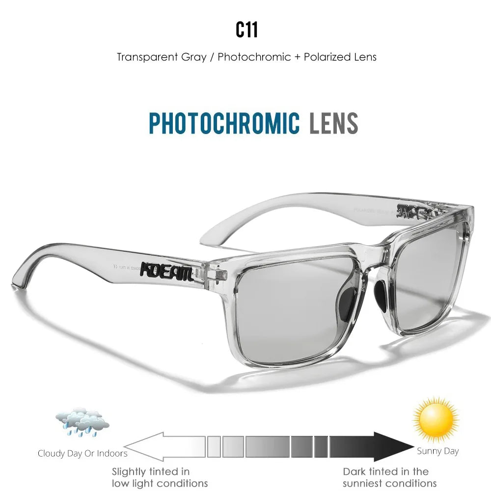 KDEAM Extra Large Size PLUS Women's Polarized Sunglasses for Men Driving Photochromic Night Vision Sun Glasses Suit for Big Face