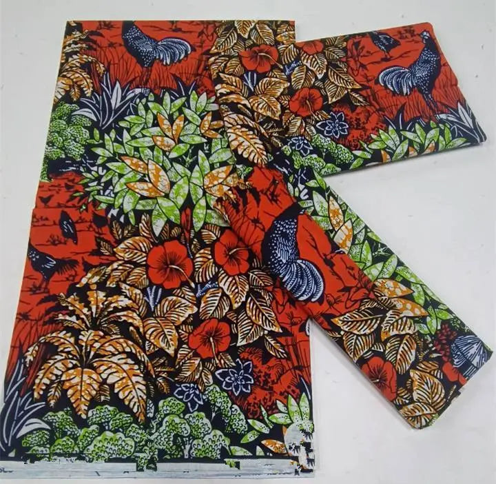 Grand Super Original African Wax Fabric High Quality Nigerian Print Ankara Fabric For Sewing 6 Yard Women Dress 100% Cotton