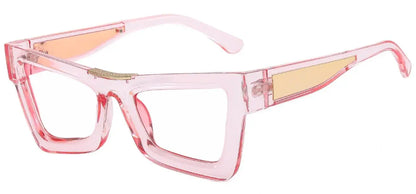 Fashion Personality Colorful Cat Eye Reading Glasses Women Men Luxury Big Frame Anti Blue Light Glasses Presbyopia Eyeglasses