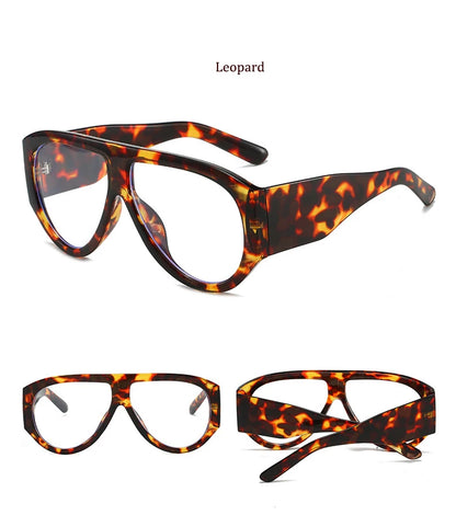 Big Frame Pilot Reading Glasses Frame Women Classic Oversized Prescription Eye Glasses Frame Brand Computer Eyeglasses Unisex