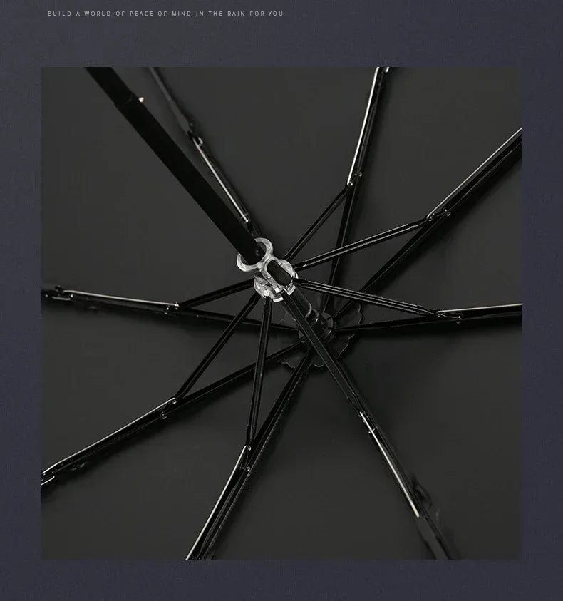 Folding Ninja Sword Umbrella Windproof UV Block Parasol Demon Slayer Real Japanese Katana Samurai Sabre Umbrella Black Parasol