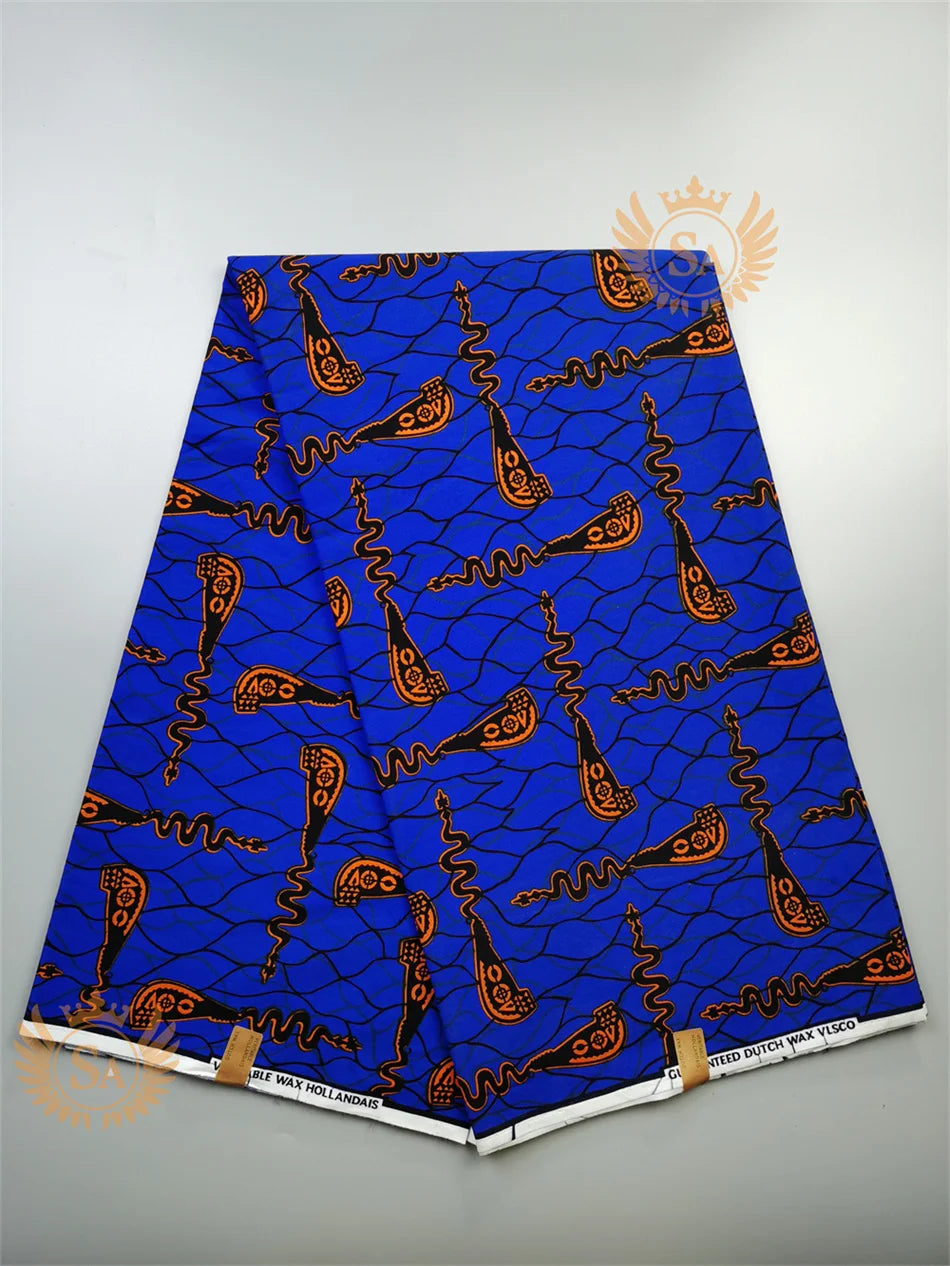 New 100% Cotton Original Real Wax Ankara Fabric 2021 African Print Fabric For Wedding Dress Tissue African Fabric Wax Fabric
