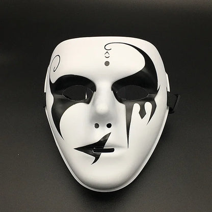 4PCS 2024 Halloween Mask Cool Spooky Party Ghost Cosplay Mask Hip Hop Street Dance Masks Performances Prop Full Face Mask