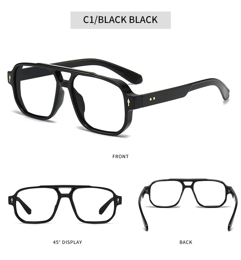 Blue Light Resistant Presbyopia Glasses for Men and Women Elegant Green Square Eyeglasses Frames Comfortable Reading Glasses