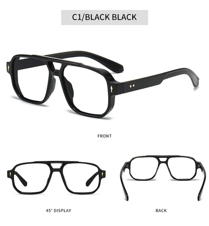 Blue Light Resistant Presbyopia Glasses for Men and Women Elegant Green Square Eyeglasses Frames Comfortable Reading Glasses