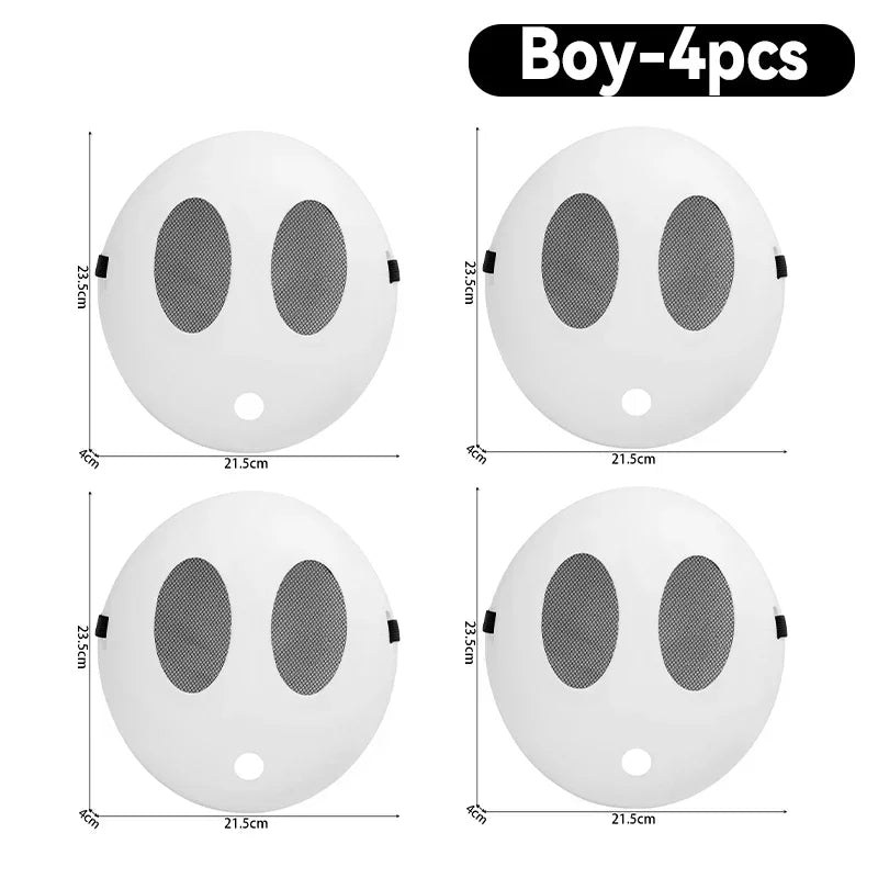 4/1pcs Game Bros Shy Guy Mask Halloween Party Cosplay Costume Unisex Kids Boys Girls Adult Full Face Masks Accessories Props