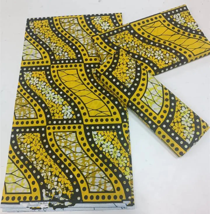 Grand Super Original African Wax Fabric High Quality Nigerian Print Ankara Fabric For Sewing 6 Yard Women Dress 100% Cotton
