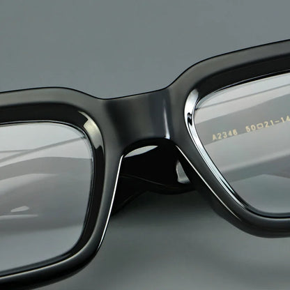 HONKAN Vintage Rectangle TR90 Frame Men's Myopia Glasses Luxury Brand Thick Frames Anti Blue Light Reading Glasses Men Women