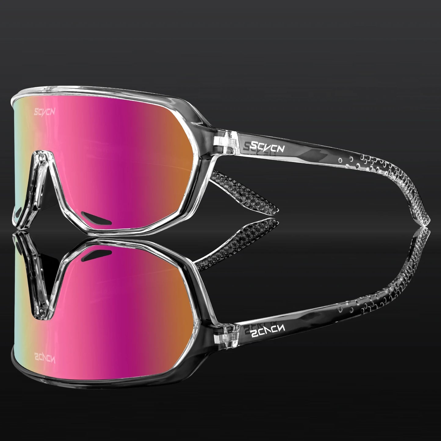 SCVCN Fashion Sports Running Glasses Outdoor Bicycle Drive Hiking Sunglasses Men MTB Cycling Sunglasses Women Road Bike Glasses