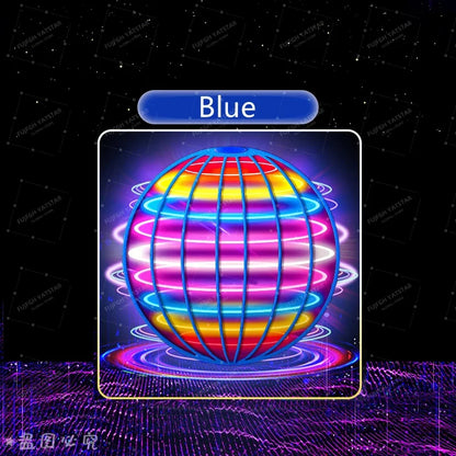 Pro Magic Flying Ball with LED Glow Lights, 360° Rotating Hand-Controlled Gyro Spinner Hover Orb, Fidget Toy for Teens and Adult