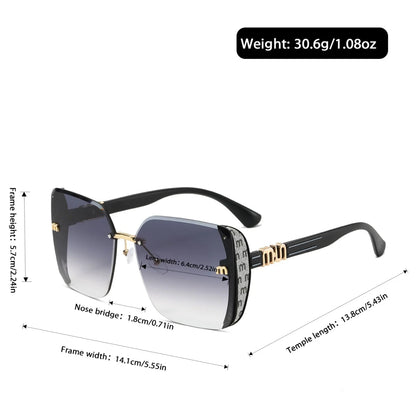 1pc European and American retro style women's fashionable sunglasses trend versatile summer sun shading and UV protection lightw