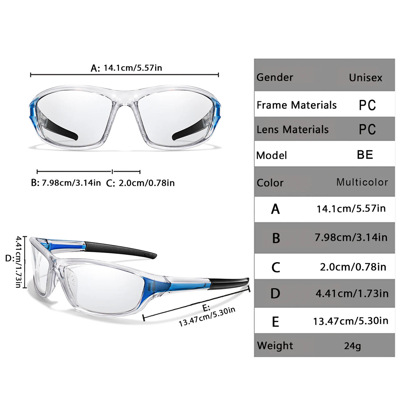 New Style Photochromic Cycling Eyewear Men Women MTB Bike Running Fishing Glasses Comfortable Brand Bicycle Goggles UV400