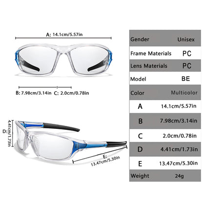 New Style Photochromic Cycling Eyewear Men Women MTB Bike Running Fishing Glasses Comfortable Brand Bicycle Goggles UV400