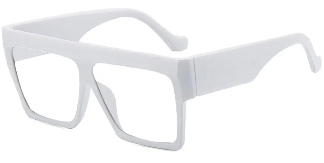 Fashion Designer Oversized Square Reading Glasses Women Men Large Frame Lady Elegant Eyeglasses Clear Anti Blue Light Vision +2