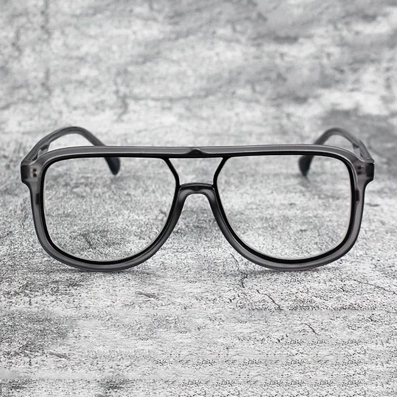 Fashoin Large Frame Anti Blue Light Glasses Frame Men Women Oversized Optical Prescription Eyewear Computer Goggles Eyeglasses