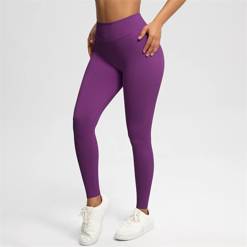 2025 Bum Shaping Leggings Impact Women Seamless Sports Yoga Pants Low Ribbed Band Gym clothes Fitness Workout Scrunch Butt Tight