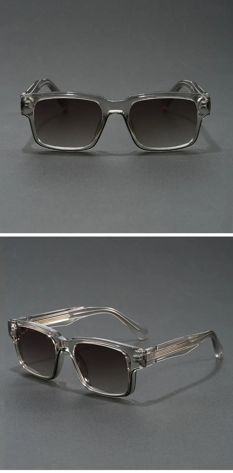 Retro Rectangle Sunglasses for Men Women UV400 Protection Classic Trendy Driving Sun Glasses Outdoor High Quality Travel Glasses