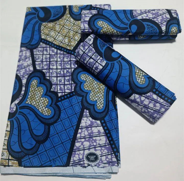 Grand Super Original African Wax Fabric High Quality Nigerian Print Ankara Fabric For Sewing 6 Yard Women Dress 100% Cotton