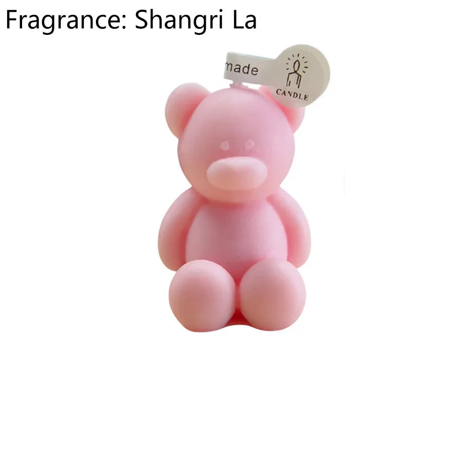 Cute Mini Bear Aromatherapy Candle Cup Creative Home Decoration Birthday Gift Candle Companion Gift