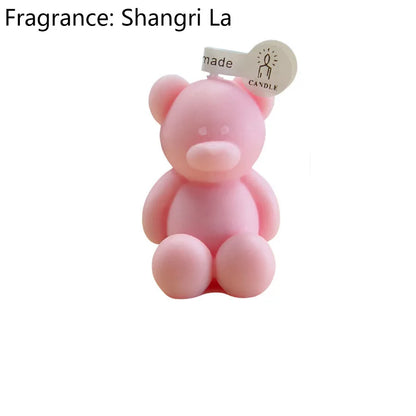 Cute Mini Bear Aromatherapy Candle Cup Creative Home Decoration Birthday Gift Candle Companion Gift