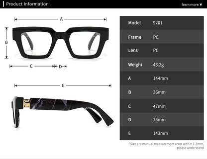 New Green Oversized Square Reading Glasses Men Women Personality Optical Eyeglasses Anti Blue Light Computer Presbyopic Glasses