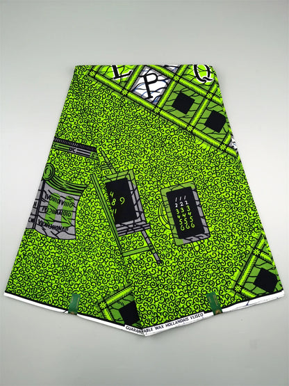 Dutch Ankara Wax Print Fabric High Quality Wax African Hollandais Fabric 100% Cotton Soft African Veritable Real Wax for Dress