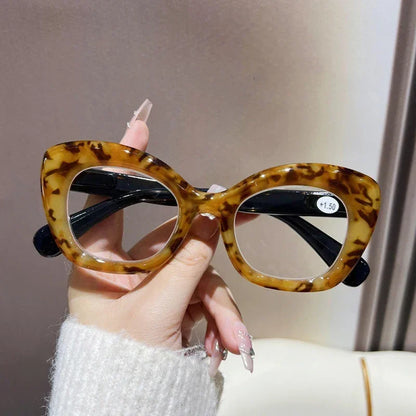 Square Large Frame Reading Eyewear for Women Men Ultra-light Far Sight Eyewear Fashion Prescription Eyeglasses Diopter 0 To +4.0