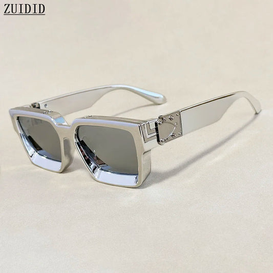 Senior Square Sunglass Men Vintage Millionaire Sunglasses Women Silver Retro Fashion Glasses Dropshipping Gafas De Sol Hombre