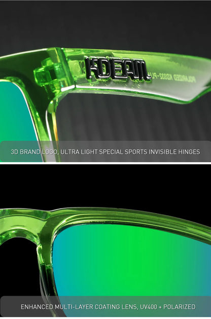 KDEAM Extra Large Size PLUS Women's Polarized Sunglasses for Men Driving Photochromic Night Vision Sun Glasses Suit for Big Face