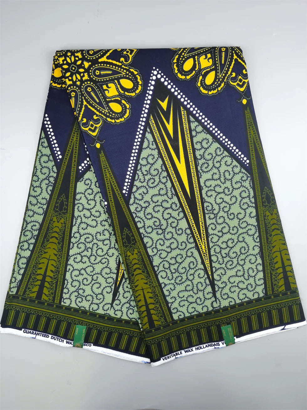 Dutch Hollandais Printed Fabric for African Classical Dress Veritable Real Wax Guaranteed 100% Cotton 6 Yards