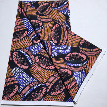 African New Wax Fabric Nigeria Ankara Wax Fabrics Newest Design Block Prints Batik Dutch For Dresses Sewing Cloth Materials