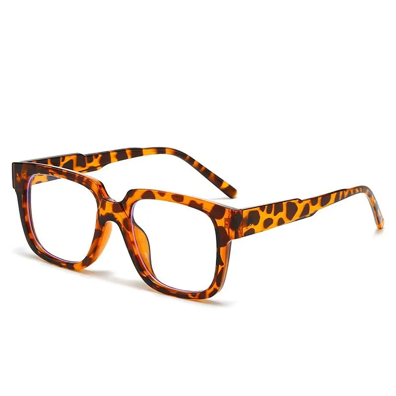 New Simple Spectacles Frame Men Women Ultralight Square Frame Anti Blue Light Transparent Lens Optical Eyeglasses