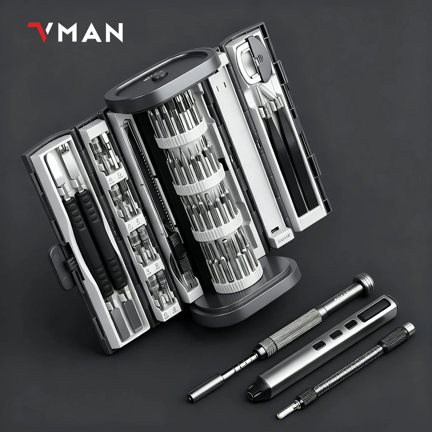 72in1 Mini Precision Screwdriver Set Magnetic Bits Manual Repair Tool Kit for iPhone PC Watch Computer Repair Gift bottle opener