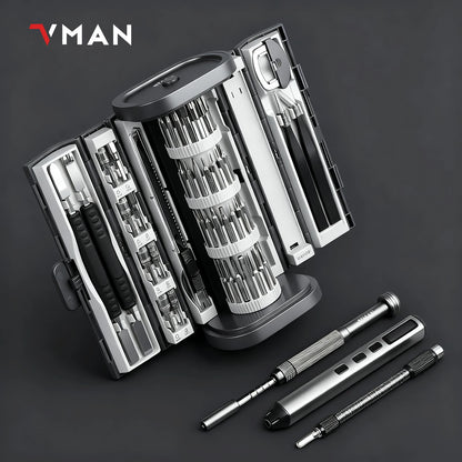 72in1 Mini Precision Screwdriver Set Magnetic Bits Manual Repair Tool Kit for iPhone PC Watch Computer Repair Gift bottle opener