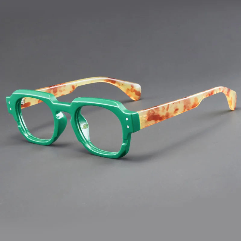 Korean Style Trendy Retro Square Irregular Glasses Frame Versatile Anti-Blue Light Glasses for Men and Women