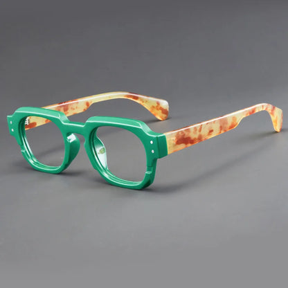 Korean Style Trendy Retro Square Irregular Glasses Frame Versatile Anti-Blue Light Glasses for Men and Women