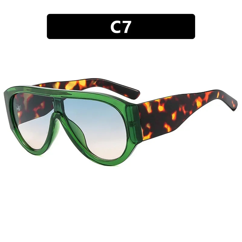 New Women's Men's Big Frame Sunglasses Fashion Retro Trend Sun Glasses Travel Street Photo Holiday Party Beach Eyewear