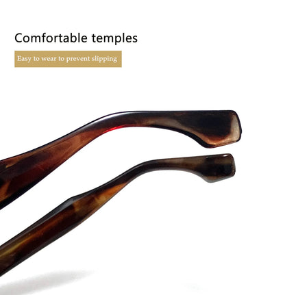 Men Vintage Square Reading Glasses Trendy Casual Ultra-light Presbyopia Eyeglasses Women Fashion Elegant High-definition Eyewear