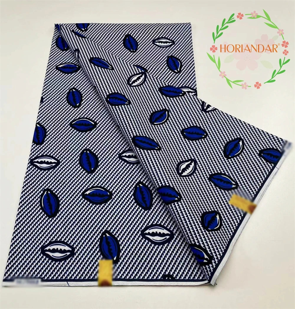 Veritable Guaranteed Dutch Hollandais Quality Prints Pagne African Fabric Dress Real Wax 100% Cotton 6 Yards