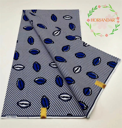 Veritable Guaranteed Dutch Hollandais Quality Prints Pagne African Fabric Dress Real Wax 100% Cotton 6 Yards
