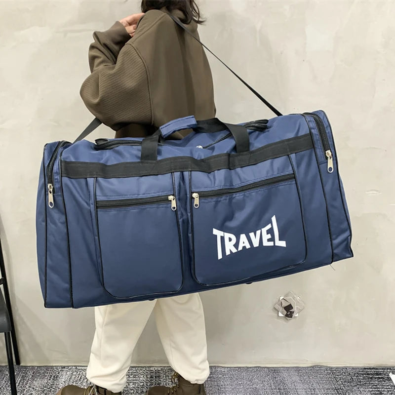 Travel Bag Foldable Large Capacity Waterproof Business Sports Handbag Wear-Resistant Portable Multifunction Duffel Bags Y36A