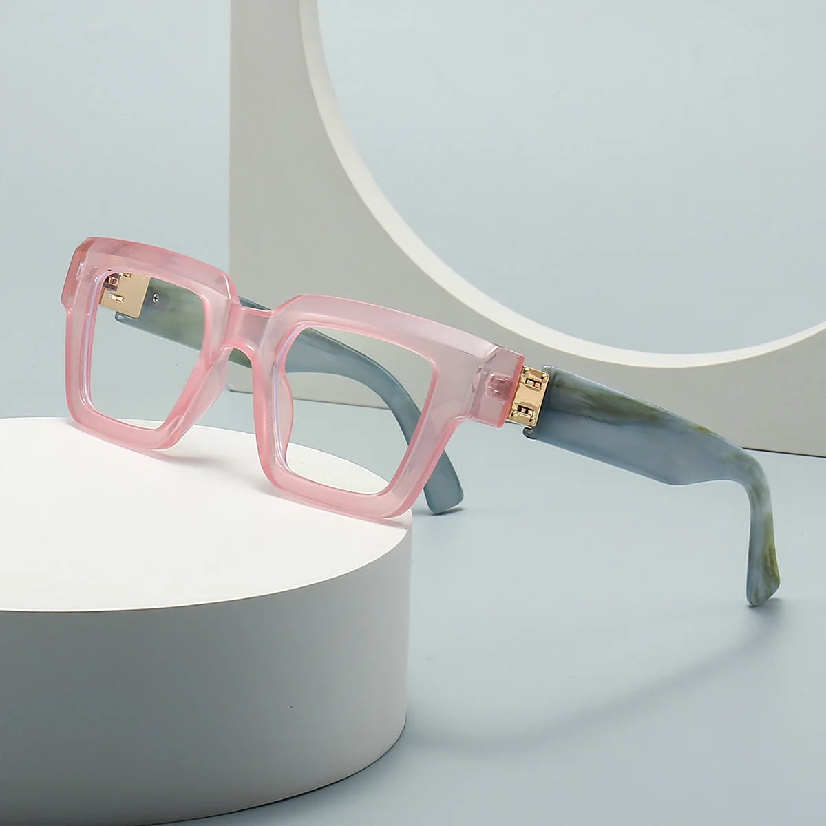 New Green Oversized Square Reading Glasses Men Women Personality Optical Eyeglasses Anti Blue Light Computer Presbyopic Glasses
