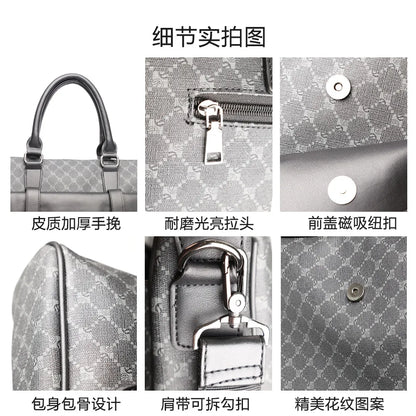 Fashion Black Leather Briefcase Designer Laptop Business Word Handbag for Women Work Bags High Qality Men Shoulder Bag Brand