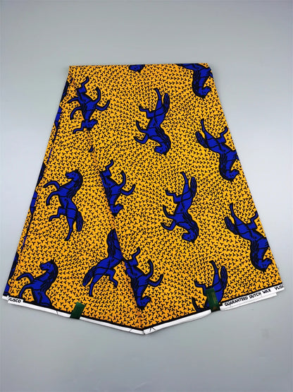 Dutch Ankara Wax Print Fabric High Quality Wax African Hollandais Fabric 100% Cotton Soft African Veritable Real Wax for Dress