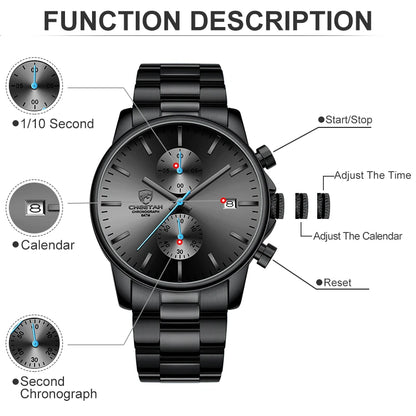 Watches for Men Warterproof Sports Mens Watch CHEETAH Top Brand Luxury Clock Male Business Quartz Wristwatch Relogio Masculino